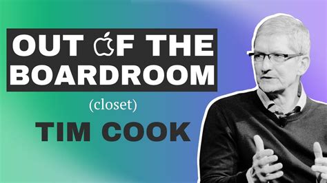 Out of the Boardroom (Closet): Tim Cook