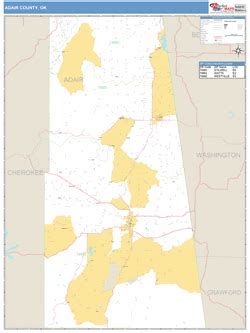 Adair County, OK Map Book (Basic Style)