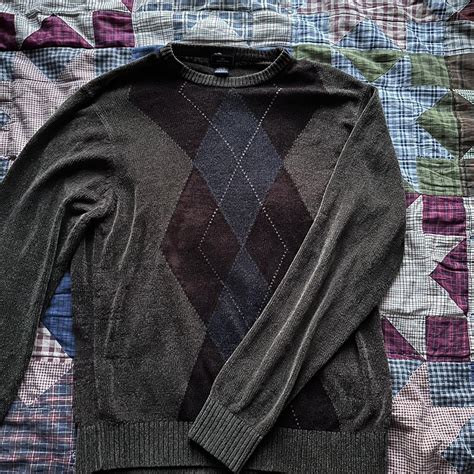 Dockers Argyle Sweater Cardigan Dockers Argyle Depop