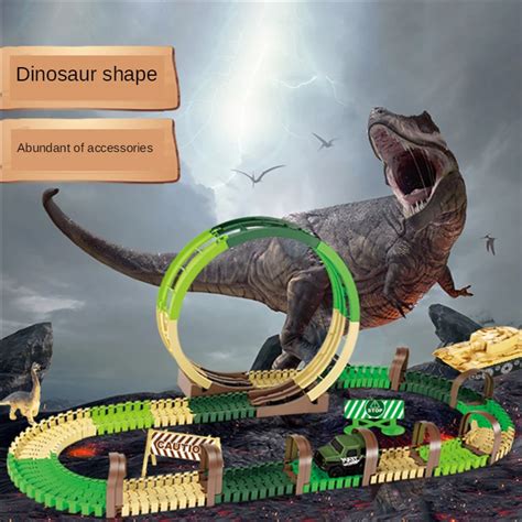 Dinosaur Electric Track Car Toy Set Diy Universal Magical Track Variety Electric Assembly Track