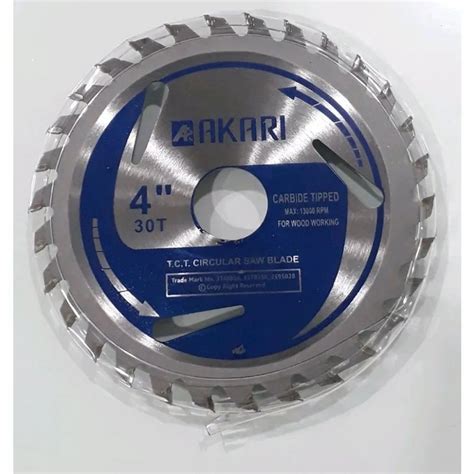 4inch Akari TCT Circular Saw Blade For Wood Cutting 30 At Rs 110