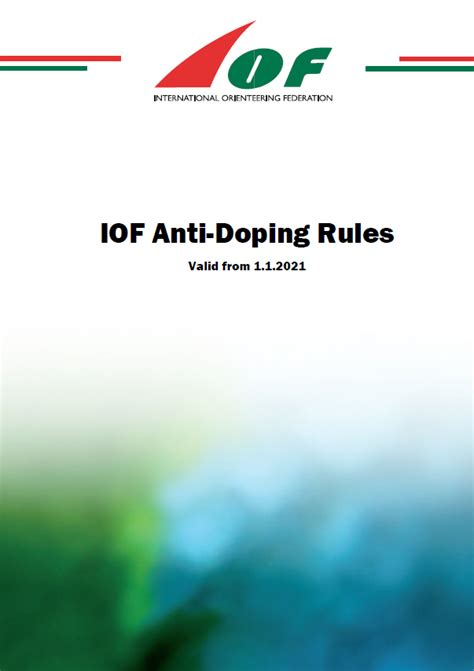 Anti-Doping Rules - International Orienteering Federation