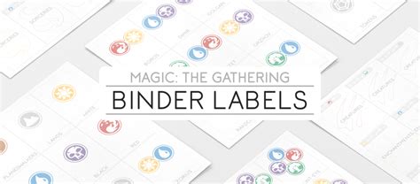 Mtg Binder Labels