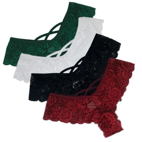 Culottes Femmes En Coton Taille Haute Avec Dentelle Et Fleurs Blanc PC Lingerie Couleur De