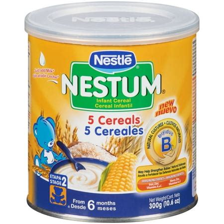 Nestle Nestum 5 Cereals Infant Cereal 10.6 oz. Canister - Walmart.com