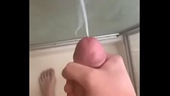 Big Cock Shoots A Huge Cumload In The Shower Wishing A Milf Would Take It On Her Face Xnxx