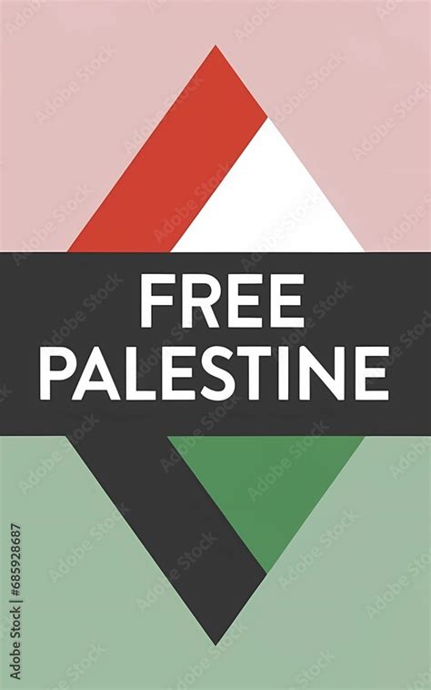 Free Palestine Flag Illustration For Banner T Shirt Social Media Post Poster We Stand With