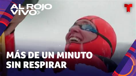 Mujer Rompe R Cord De Buceo En Apnea Sumergi Ndose A Pies De