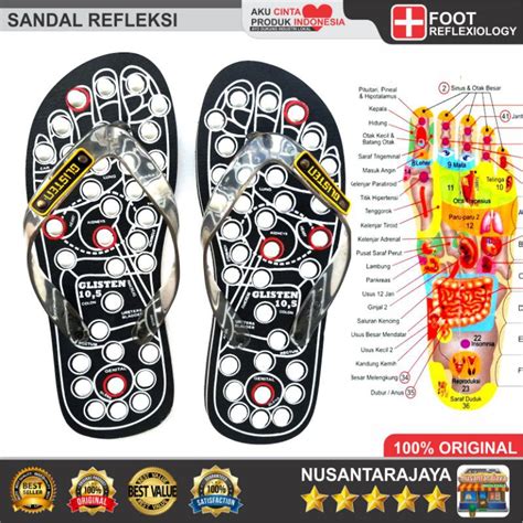 Jual SANDAL KESEHATAN PIJAT REFLEKSI NYAMAN DIPAKAI ANTI SELIP