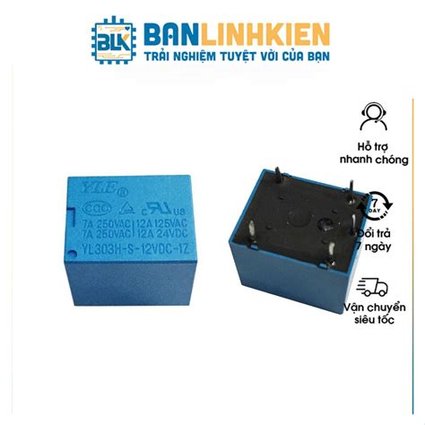 [Rơ le] Relay 12V7A 5 Chân YL303H-S-12VDC-1Z | Shopee Việt Nam