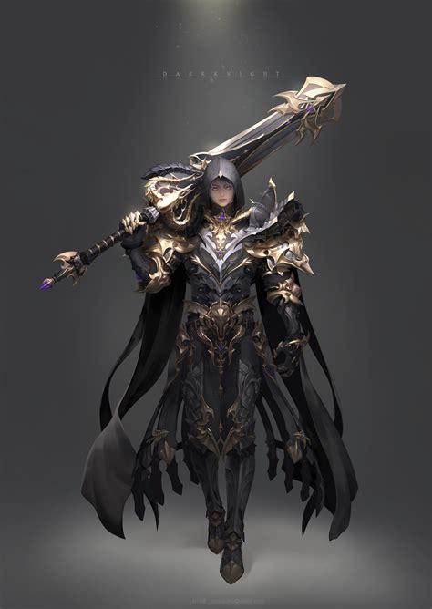 "Character Concept Art - [ Dark Knight ]" by DaHye Choi | Character ...