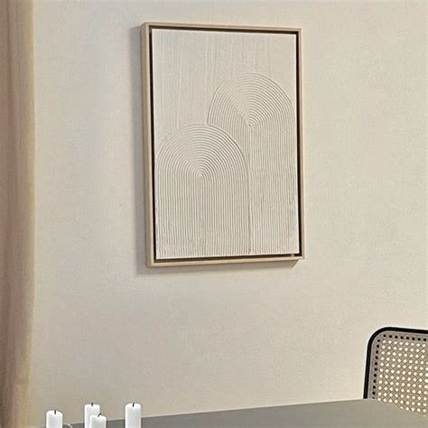 HALF MOON DUO Textured Plaster Wall Art Minimalist Art Etsy Plaster