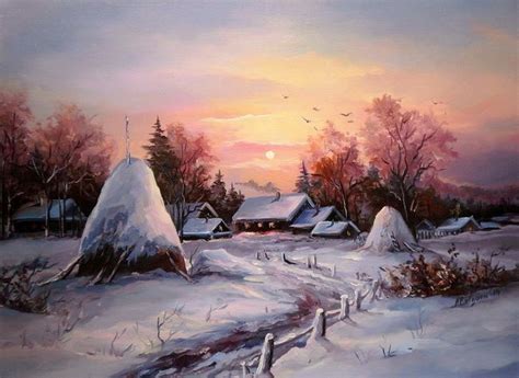 Asfintit De Boboteaza Tablouri De Suflet Si Vis Winter Landscape