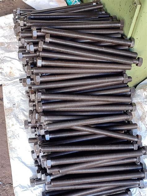 M Mm Mm Mild Steel Hex Bolt Hot Dip Galvanized HDG At Piece In Hyderabad