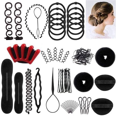 Bun Hair Tool Set Combination Hair Bun And Braid Spiral Clip Pull