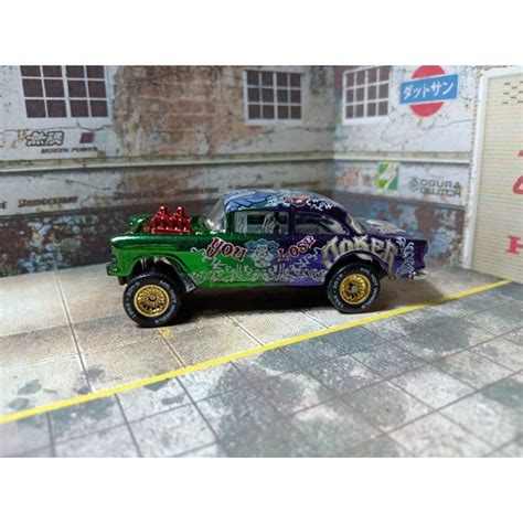 Jual Hot Wheels 55 Chevy Bel Air Gasser Custom Joker Shopee Indonesia