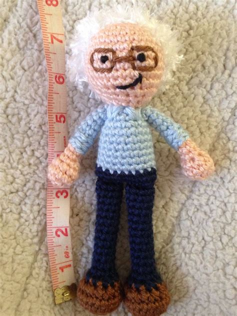 CROCHET PATTERN Bernie Sanders Crochet Doll Pattern Feel the - Etsy