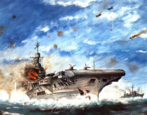 Aircraft Carrier Painting at PaintingValley.com | Explore collection of ...