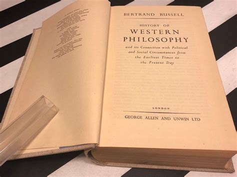 A History Of Western Philosophy By Bertrand Russell 1946 Hardcover Book