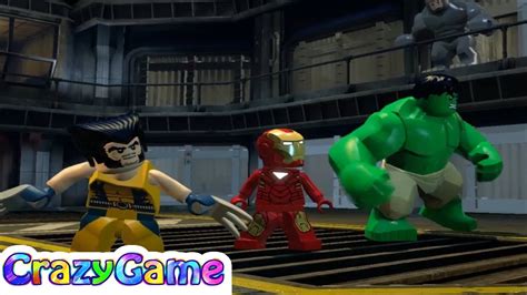 Lego Marvel Super Heroes Hulk Ironman Wolverine Vs Sabertooth