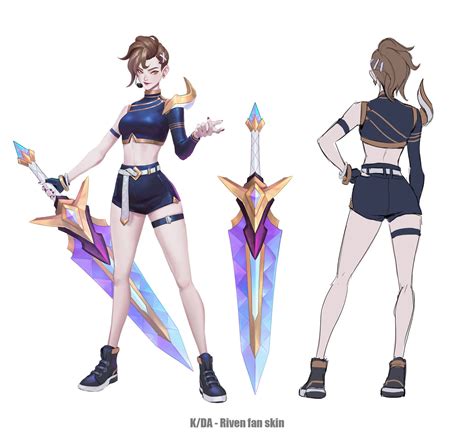 ArtStation - K/DA - League of Legends Fan Skin, Shen YH | League of ...