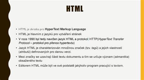 Html Vojt Ch Novotn A Ppt St Hnout