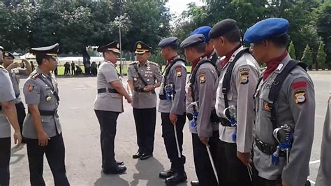 Polisi Beraksi Yel Yel Siswa Diktuk Brigadir Polri Angk 41 Spn Polda