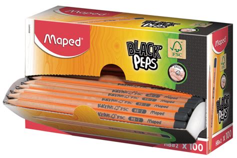 Black Peps Crayon Maped Duret Hb Displaybox