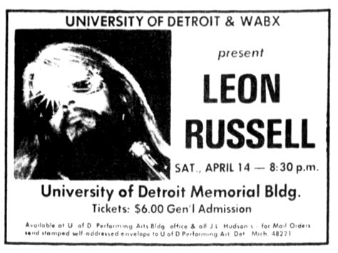 Leon Russell Concert & Tour History | Concert Archives