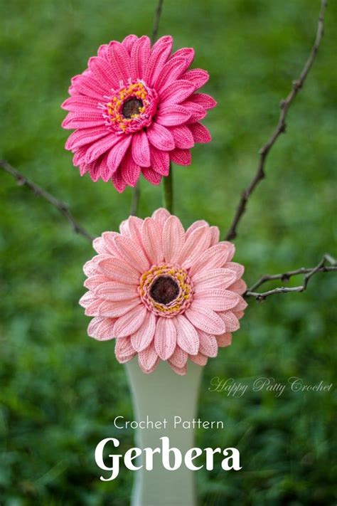 Gerbera Daisy Happy Patty Crochet Crochet Flowers Crochet Flower