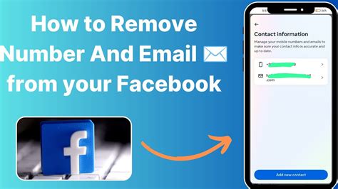 How To Delete Phone Number And Email From Your Facebook Account Youtube