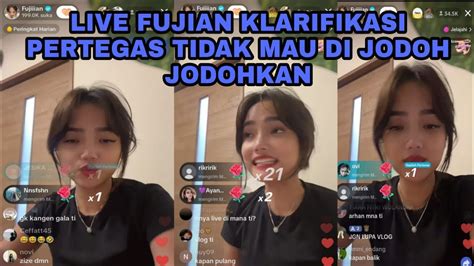 Live Fuji Klarifikasi Pertegas Tidak Mau Di Jodoh Jodohkan Youtube