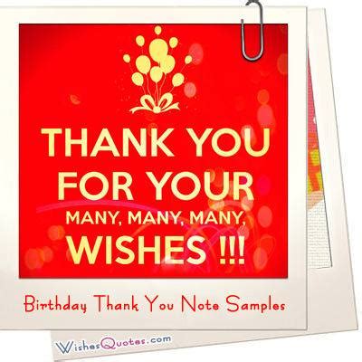 Birthday Thank You Note Samples – WishesQuotes