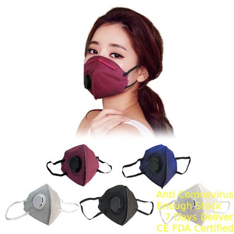 Anti Virus Foldable Ffp2 Mask Vertical Fold Flat Breathing Filter Mask