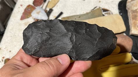 Knapping Basalt For The First Time Youtube