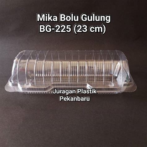 Jual Mika Bolu Gulung BG 225 23 Cm Tray Plastik Kue Snack BG 225 23cm