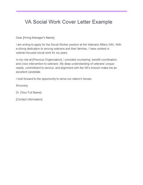 Social Work Cover Letter 24 Examples Pdf