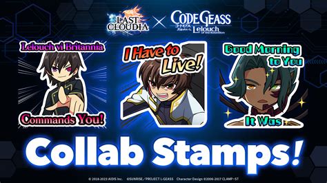 Code Geass Lelouch Of The Rebellion Collab Gacha Pt Released Last