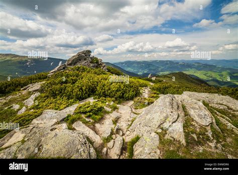 Sch Ne Berge Landschaft In Karpaten Der Ukraine Stockfotografie Alamy