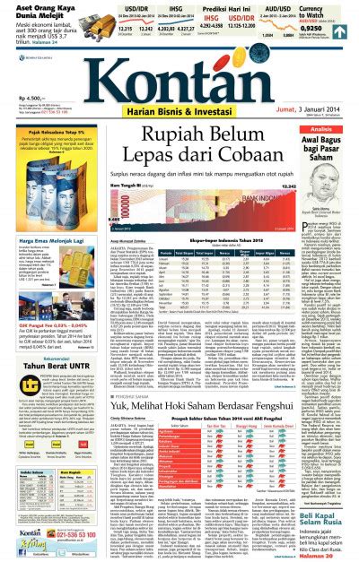 Kontan Harian 03 Januari 2014