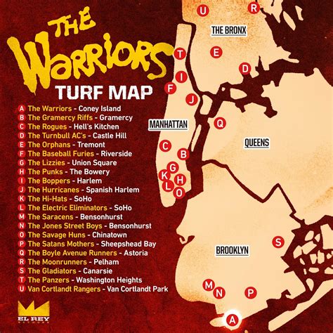 The Warriors Locations