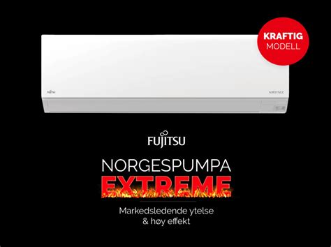 Norgespumpa Extreme Fujitsu Varmepumper