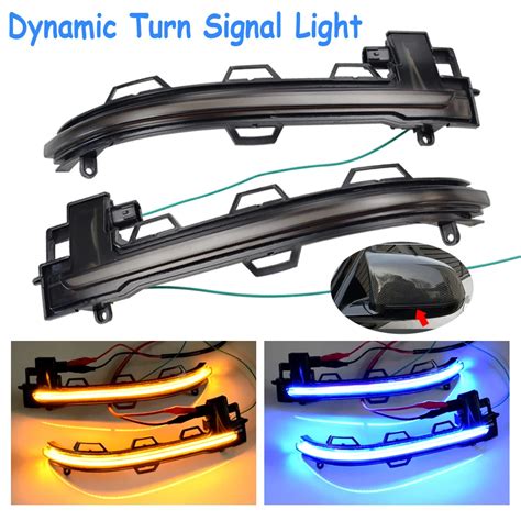 Led Dynamic Turn Signal Blinker Side Rear View Mirror Indicator Light