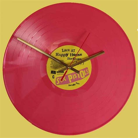 Sex Pistols Live At Happy House Stockholm Vinyl Clocks