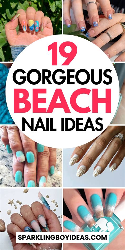 21 Cute Summer Beach Nails - Sparkling Boy Ideas