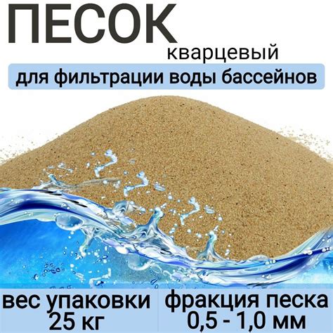 Песок кварцевый 0.5-1.0 мм, мешок 25 кг — купить по низкой цене на ...