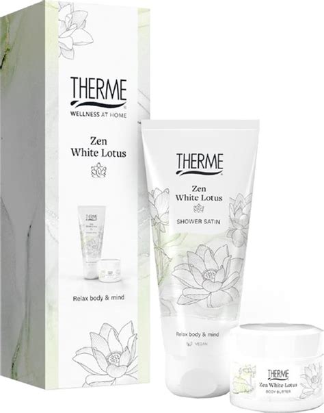 Therme Zen White Lotus Shower Satin Body Butter Geschenkset Bol