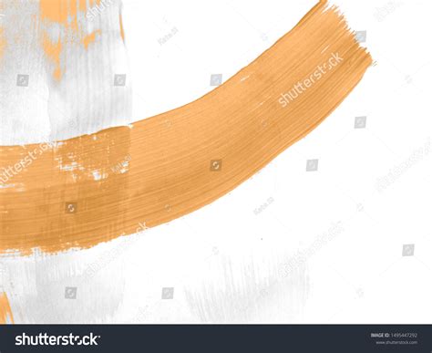 Cosmetic Nude Brush Stains Oil Brush Stock Illustration