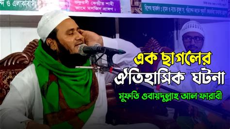 বিশ্বনবী সাঃ ও এক ছাগলের অলৌকিক ঘটনা। মুফতি ওবায়দুল্লাহ আল ফারাবী