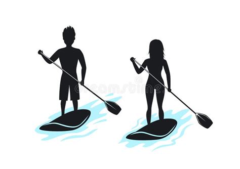 Stand Up Paddle Board Stock Illustrations 993 Stand Up Paddle Board